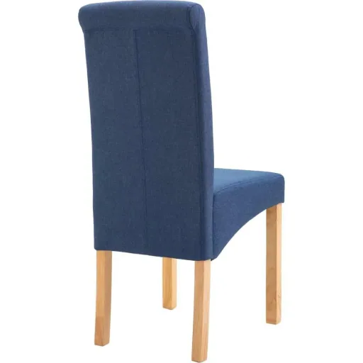 Esszimmerstühle 2 in blauem Stoff