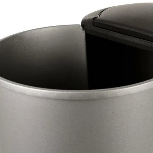 Doppelmülleimer Small 2 x 25L für getrennten Abfall - Kunststoff silber
