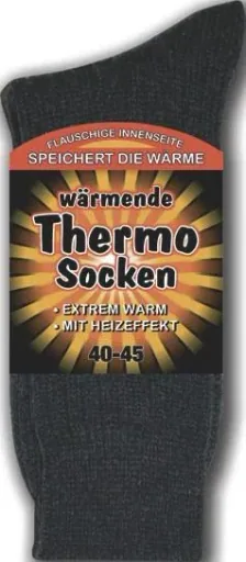 Thermo Socken mit Heizeffekt, Farbe grau/ hellgrau, Gr.40 - 45