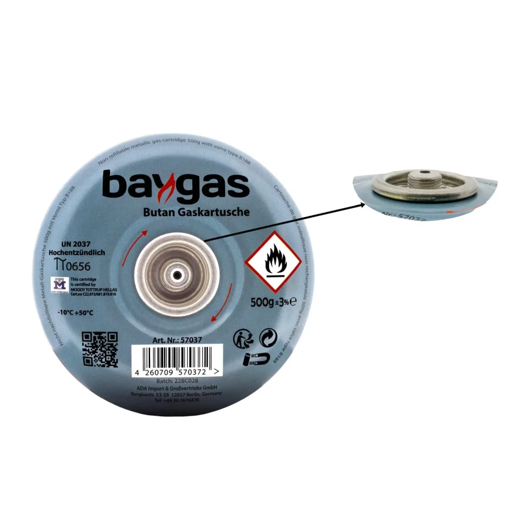2 x 500g Butangas Baygas