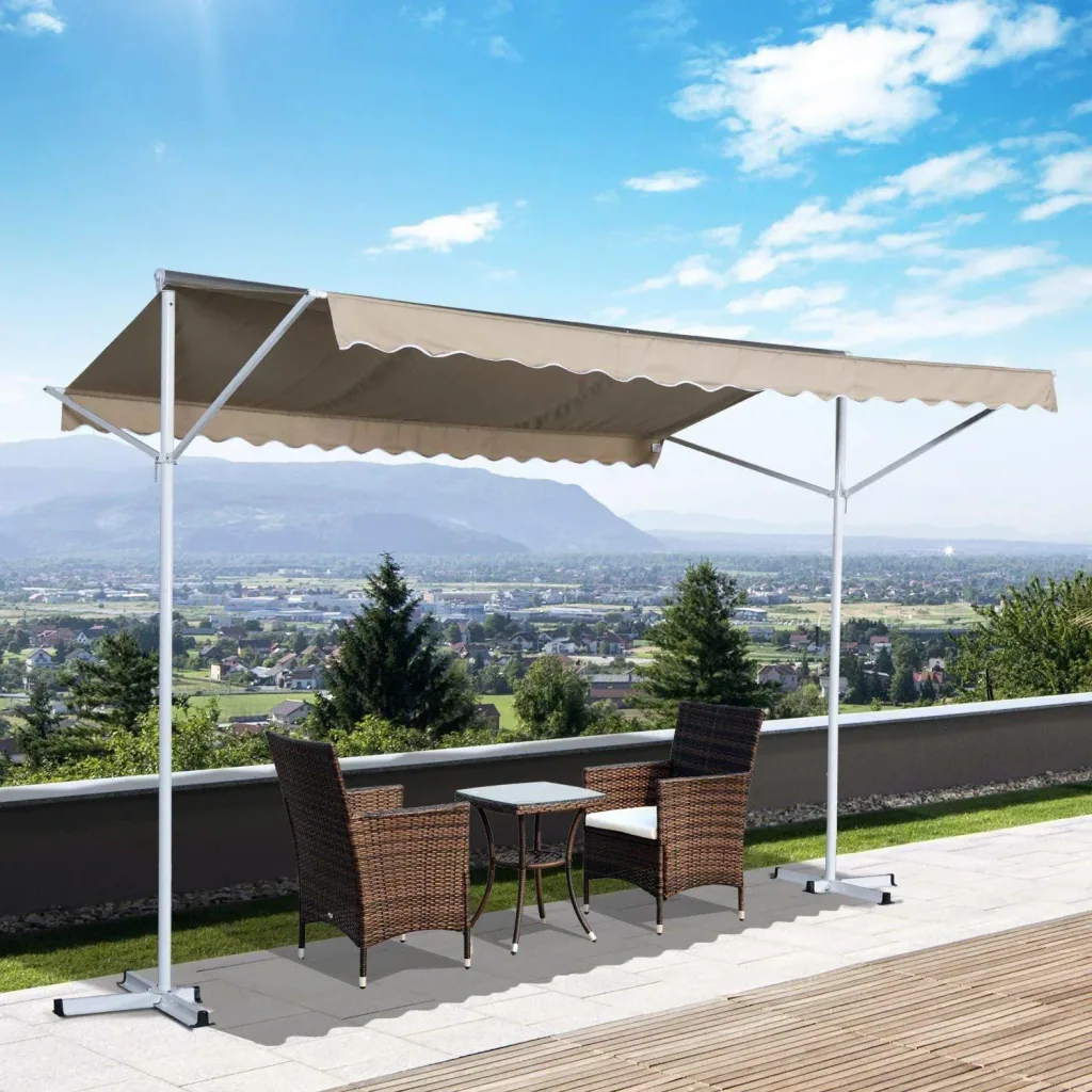 Standmarkise Gartenmarkise mit Faltarm 2