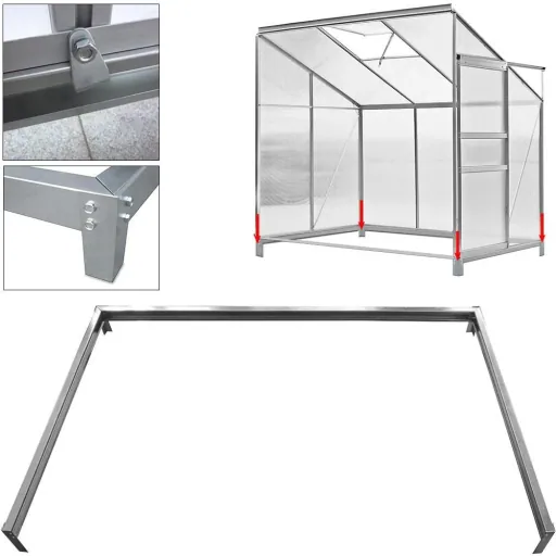 Fundament für den Bau eines Gewächshauses 2-3 m2 mit Aluminiumprofilen