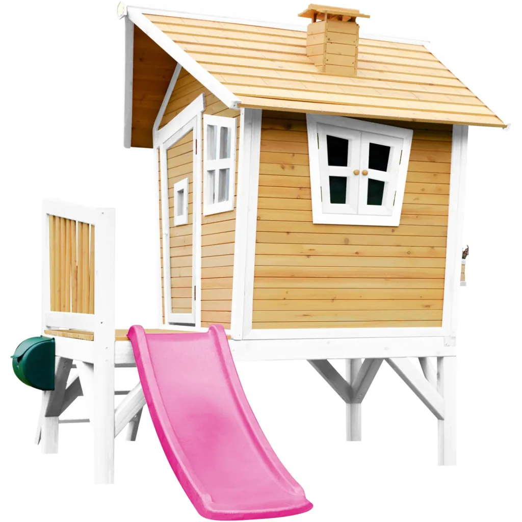 Robin Spielhaus Braun/Weiß - Lila Rutsche