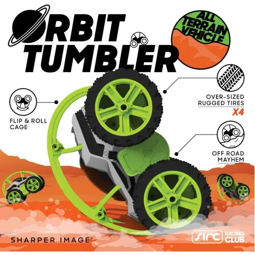 Sharper Image RC Orbit Controlled Car - All Terrain - Stunt / Flip Car - Grün