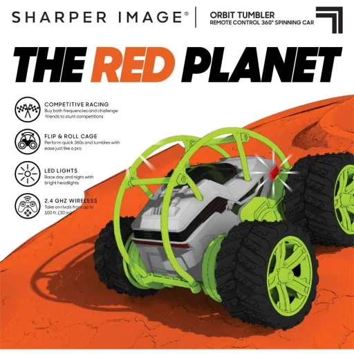 Sharper Image RC Orbit Controlled Car - All Terrain - Stunt / Flip Car - Grün
