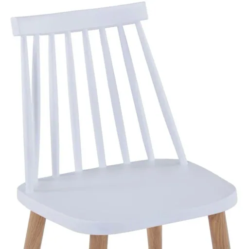 Esszimmerstühle 2-Sitzer Kunststoff weiß