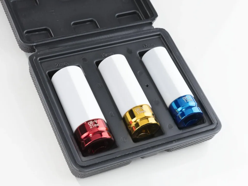 Steckschlüssel-Einsätze - 3 teilig und Radmerker Set