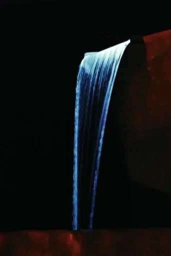 Edelstahl Wasserfall "Niagara" - 30 cm mit LED