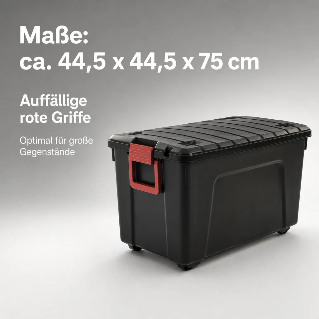Multi Aufbewahrungsbox 110 Liter, mit Rollen