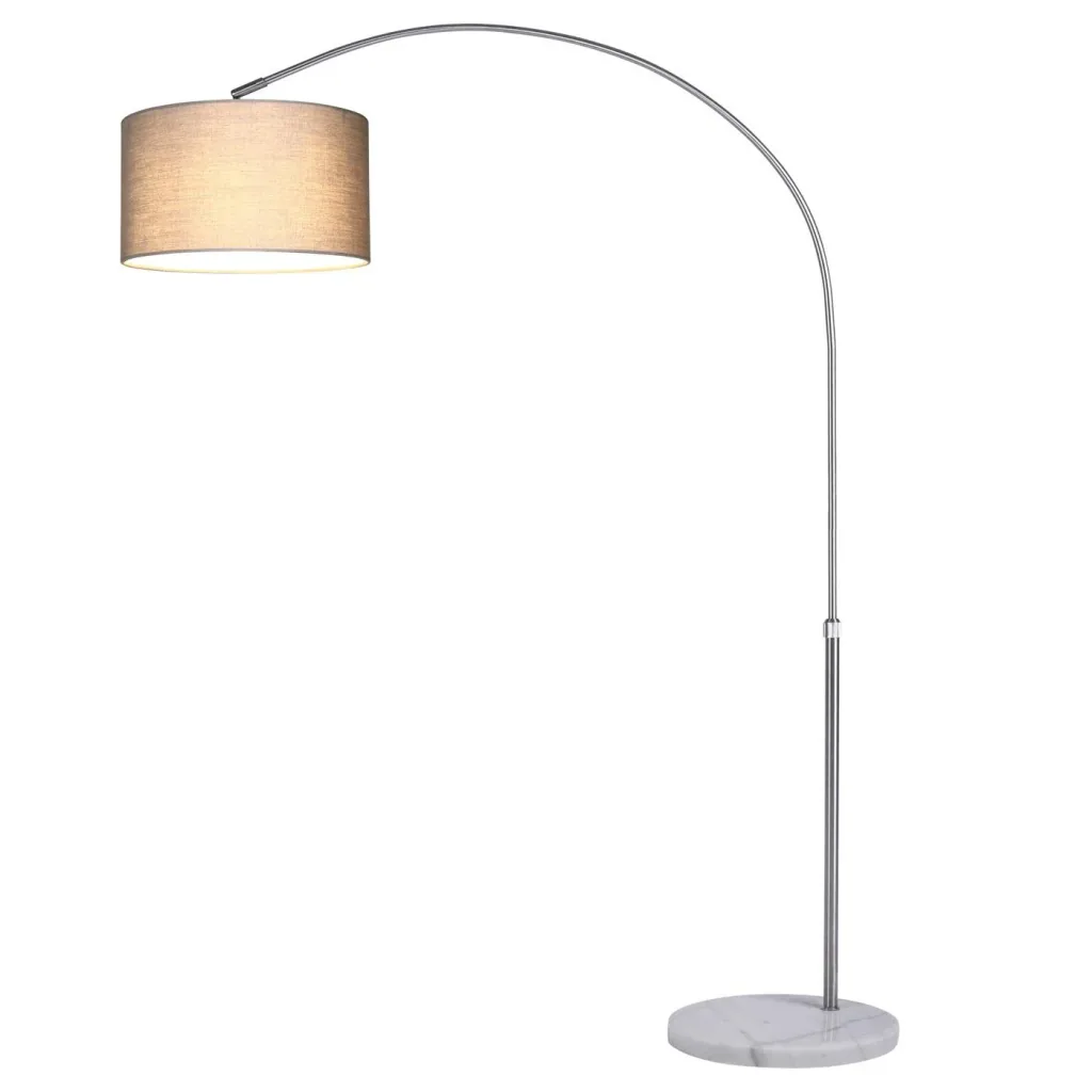 Bogenlampe L mit Marmorsockel