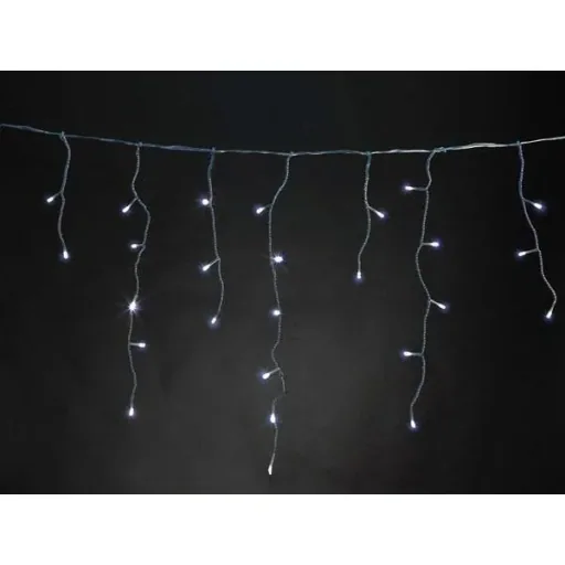 Vellight Eiszapfen-Weihnachtsbeleuchtung - 4 x 0,6 m - 144 LEDs - Weiß - Innen und Außen