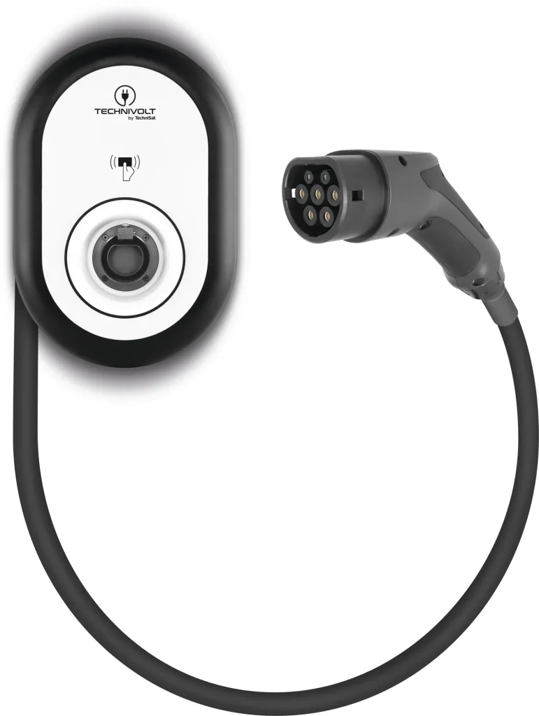 Ladestation TECHNIVOLT 101, 11kW mit fest verbundenem Ladekabel nach IEC 62196-2 Typ 2