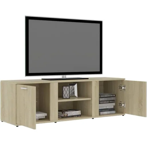 TV-Sideboard 120x34x37 cm Spanplatte Sonoma-Eiche