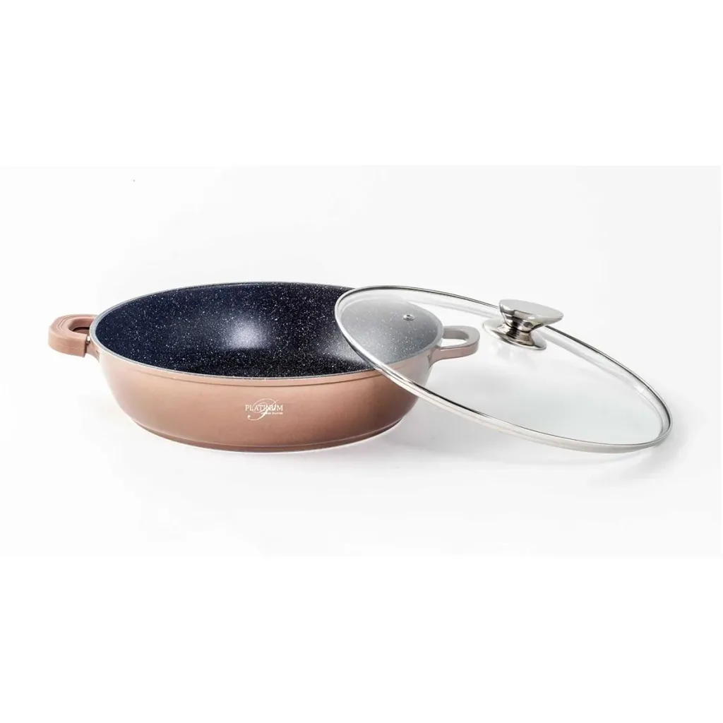Kasserolle - Mit Deckel - 28cm - Aluminiumguss