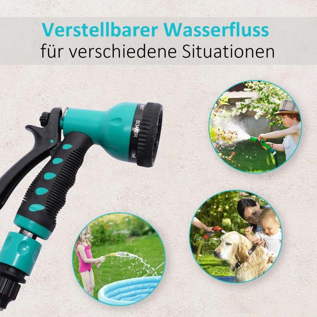 Schlauchtrommel Wandschlauchbox 180° schwenkbar Frostschutz -5 45 °C Kunststoff Grün + Schwarz 15 m