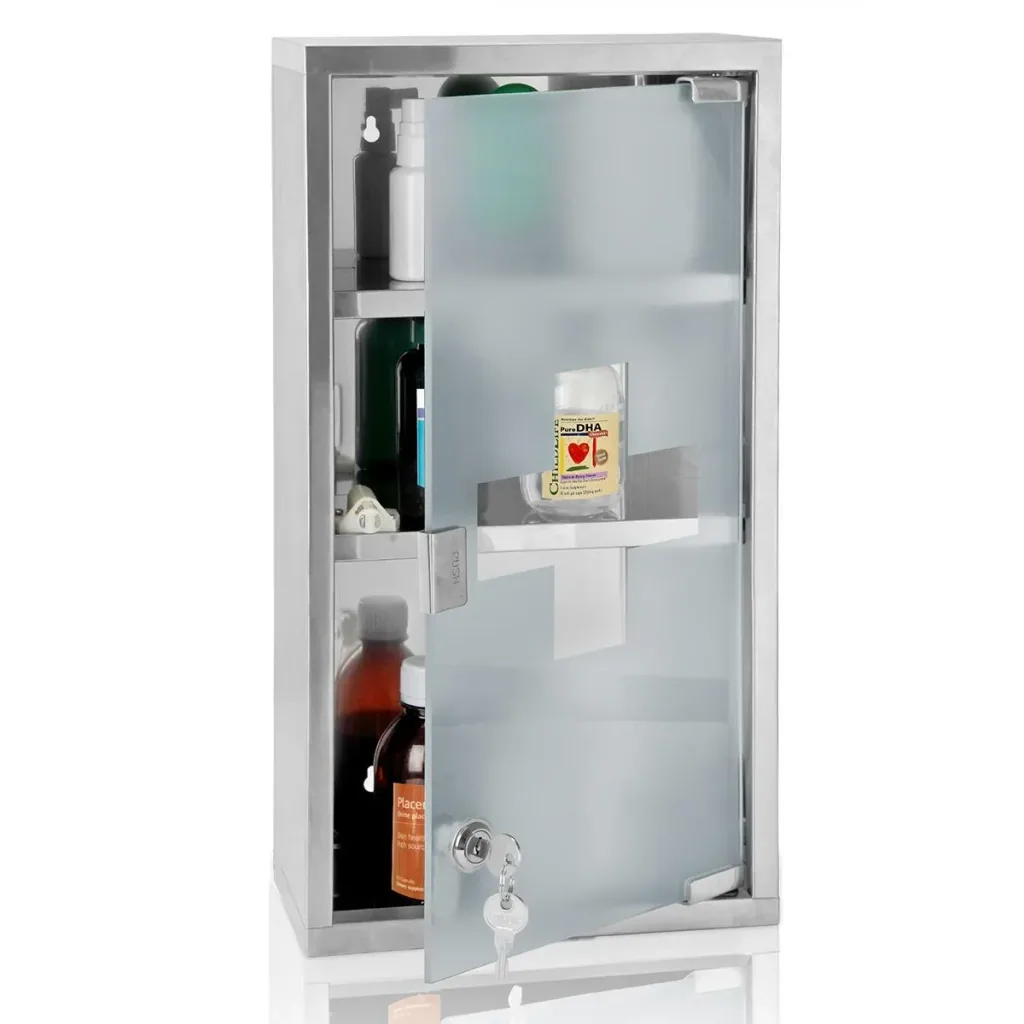 Erste-Hilfe-Medizinschrank groß mit Schlüssel