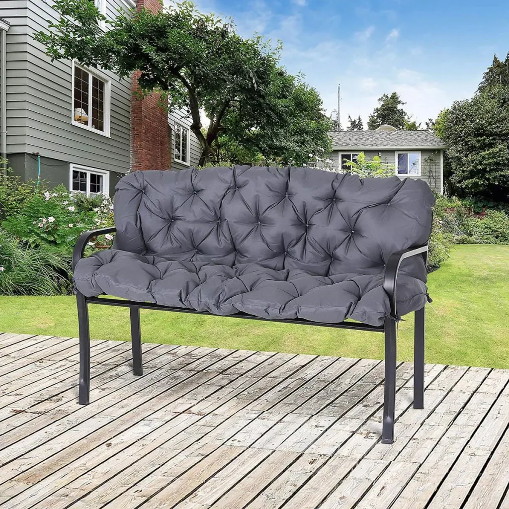 Bankauflage Sitzkissen Rückenkissen Polster Auflage für Sitzbank Gartenbank Gartenmöbel Hollywoodschaukeln 150 x 98 x 8