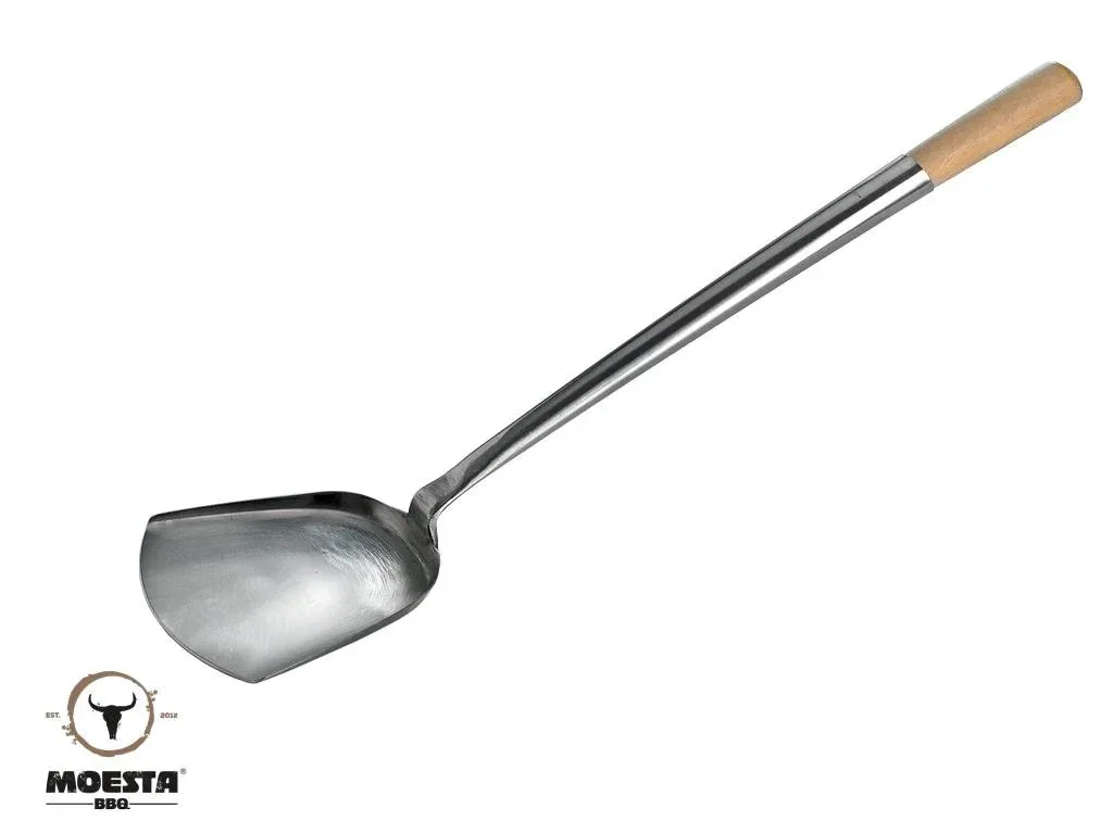 WOK N BBQ Komplettpaket - für Kugelgrill (47cm) inkl. Stahlwok, Ablagering und Woklöffel