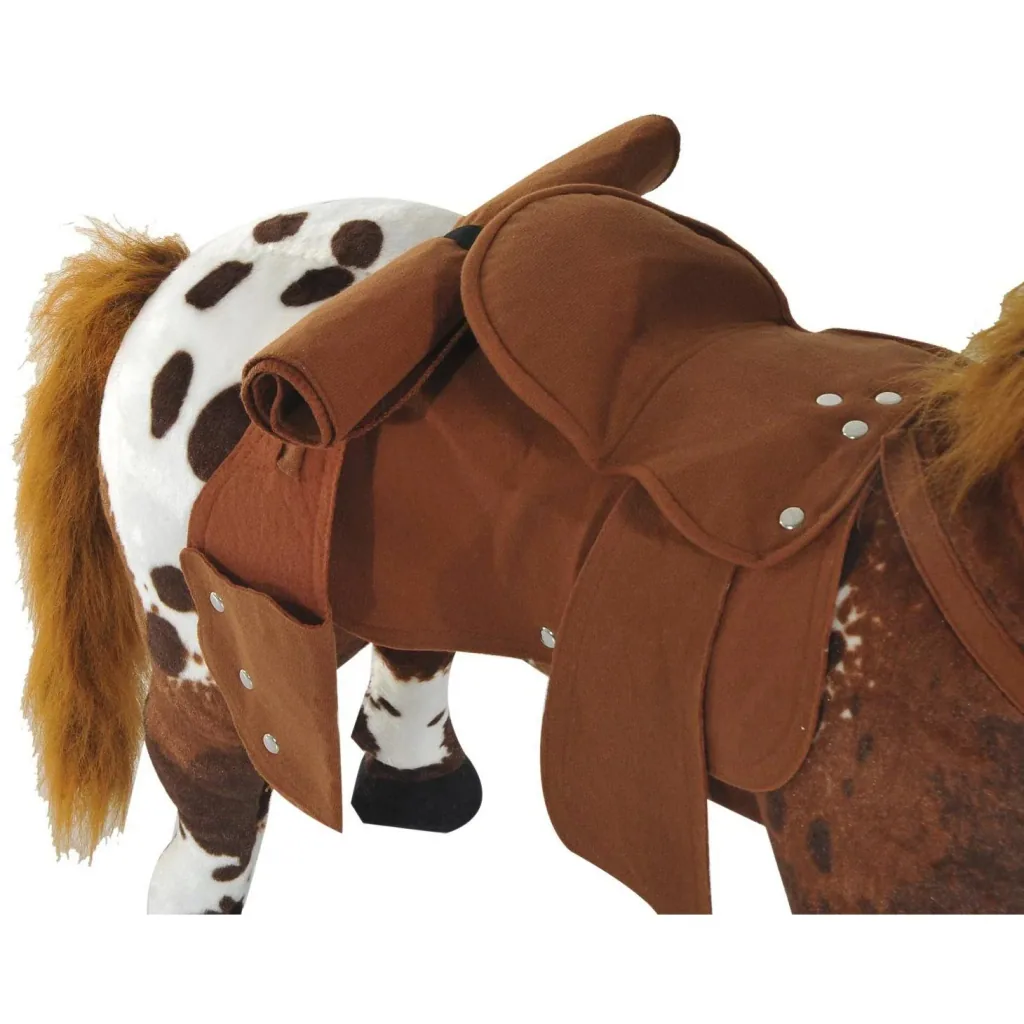 Kinder Reitpferd Plüsch Spielzeug braun