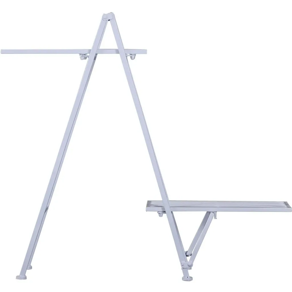 Pflanzregal Pflanzenständer Blumenständer Blumentreppe Metall Weiß 86 x 24 x 81 cm