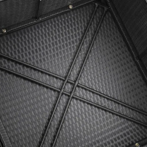 Polyrotan XL Lounge-Set 26-teilig. Schwarz Anthrazit