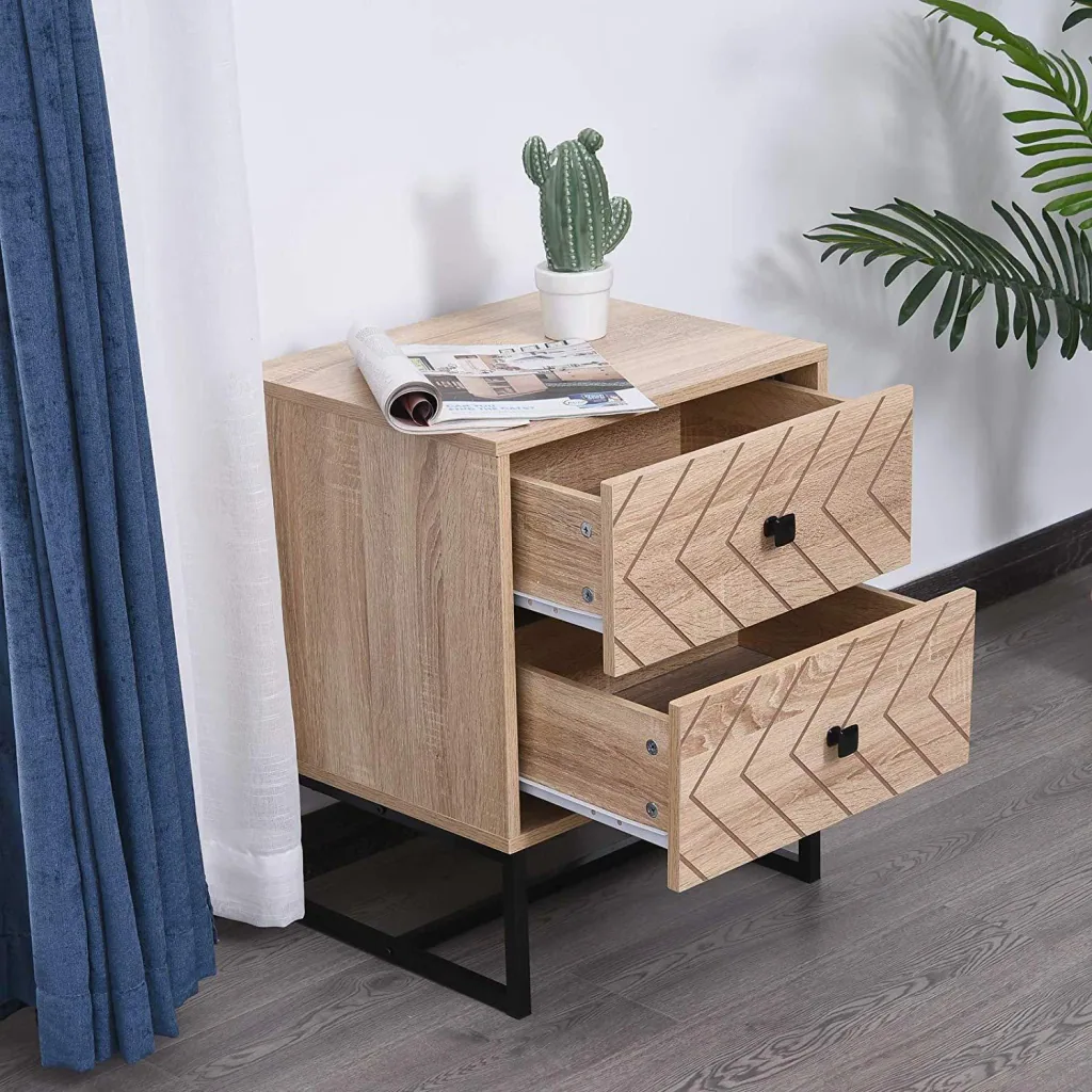 Nachtkommode im Retro-Design