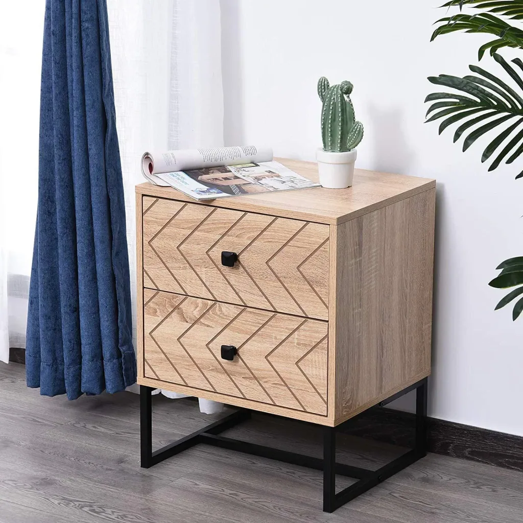 Nachtkommode im Retro-Design