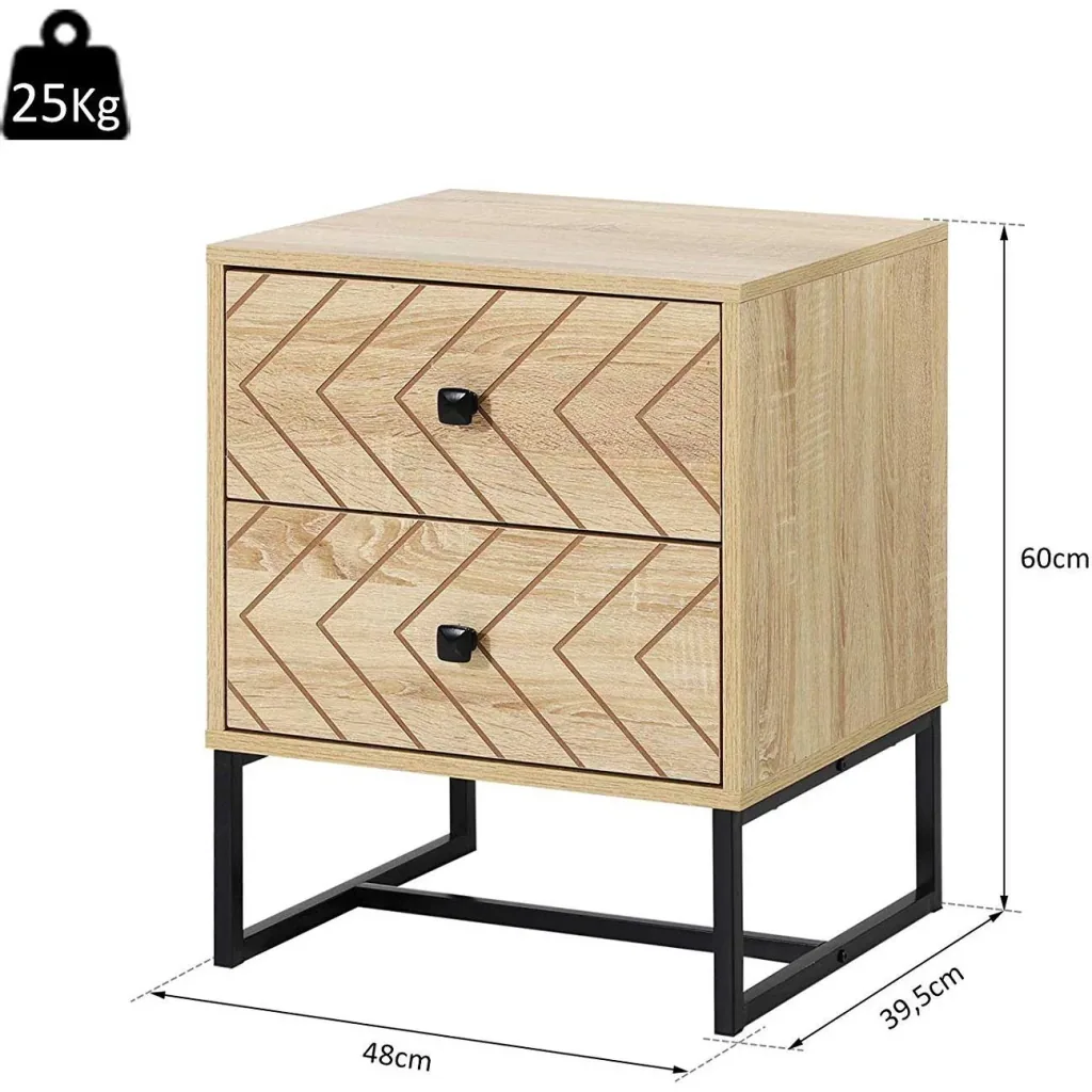 Nachtkommode im Retro-Design