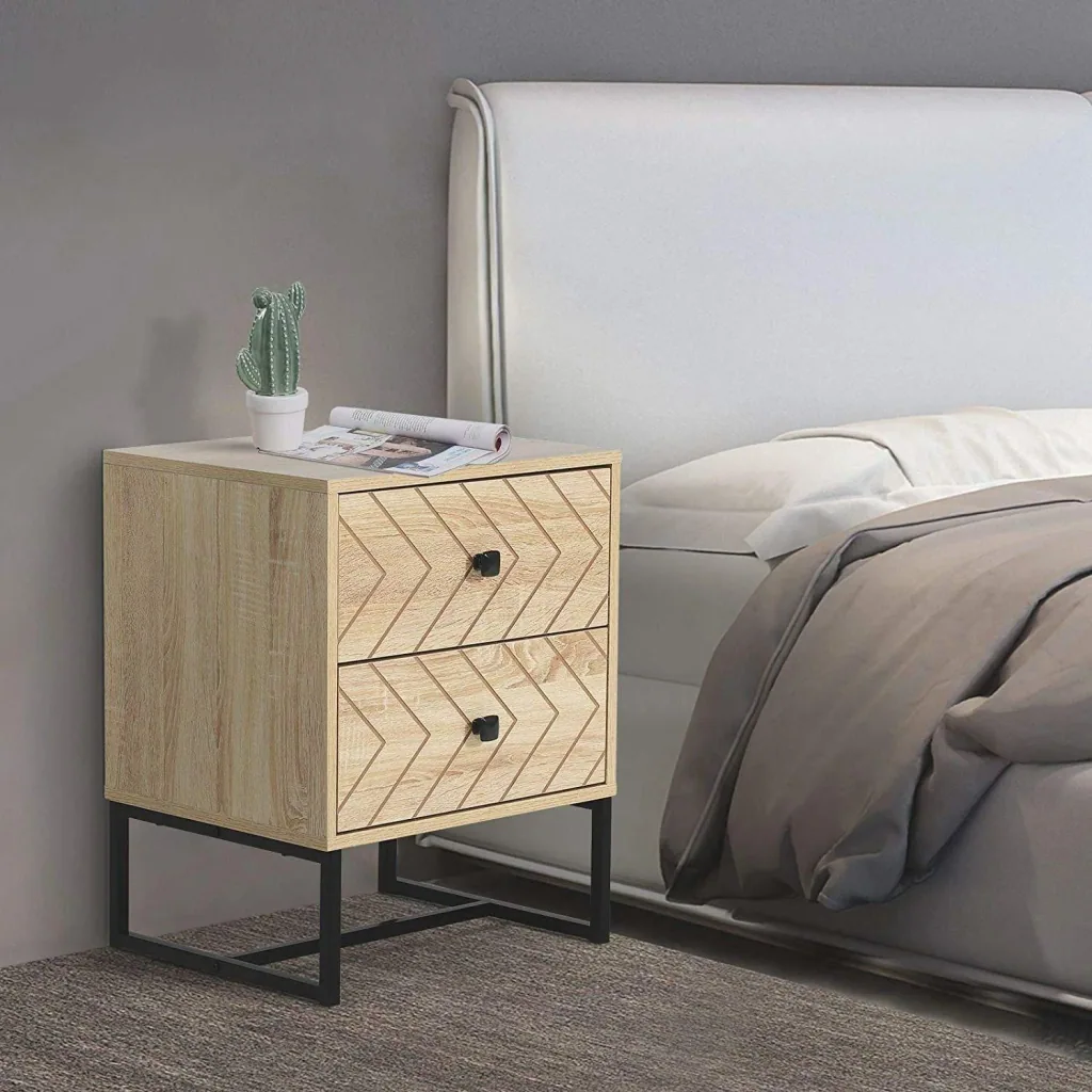 Nachtkommode im Retro-Design