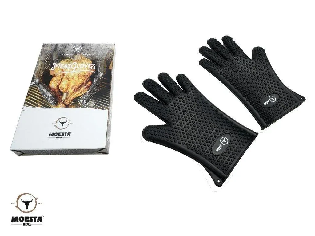 MeatGloves - Silikon Grillhandschuhe: Gr. M/L