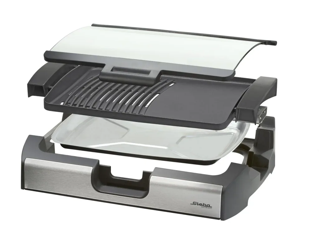 BBQ Tisch-Grill mit Glas-Deckel VG 200