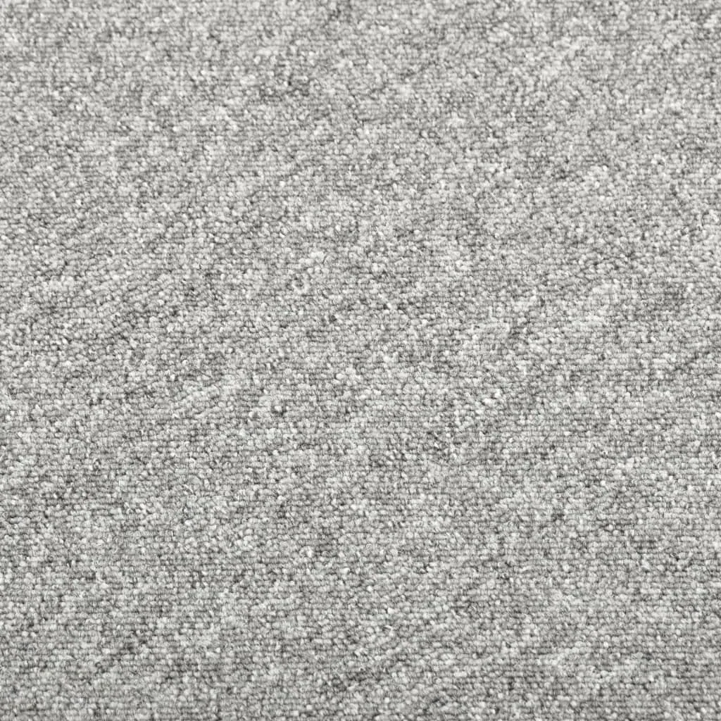 Teppichfliesen 20 Stück 5 m² 50x50 cm hellgrau