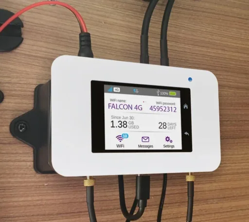 LTE Dachantenne EVO 5G mit mobilem 450Mbit 4G Router
