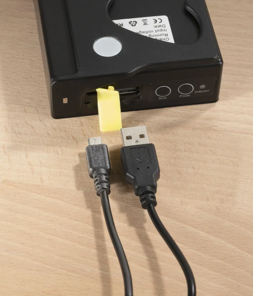 Mini Akku LED Fluter mit Powerbank