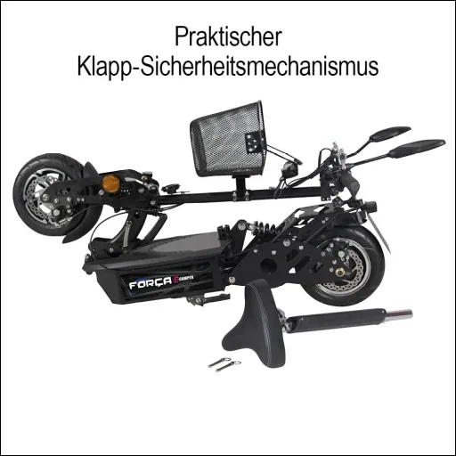 E-Roller "Camper" Basic 20 km/h inklusive abnehmbarem Einkaufskorb schwarz