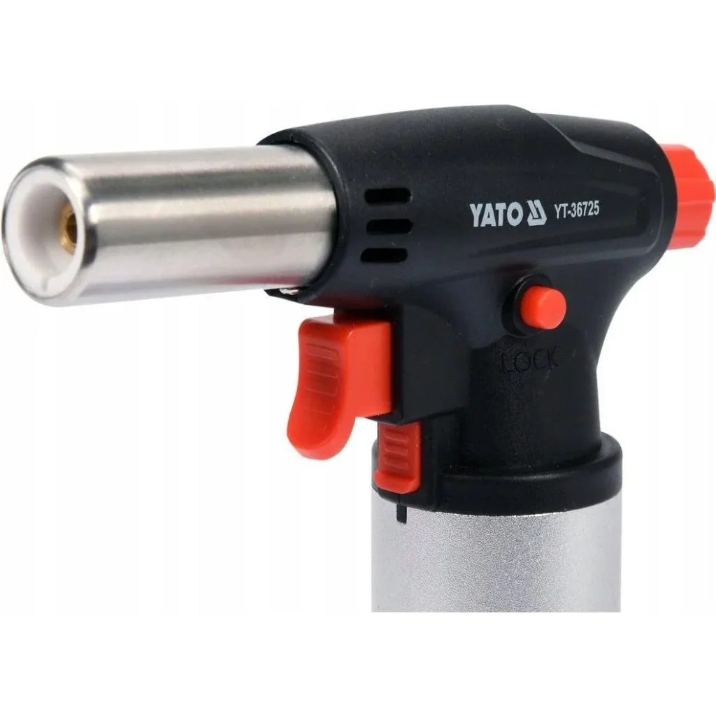 Crème brulee Brenner mit Piezo-Zündung - 200W - mit Sperrfunktion