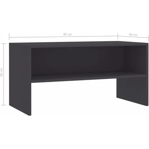 TV-Schrank 80x40x40 cm Spanplatte grau