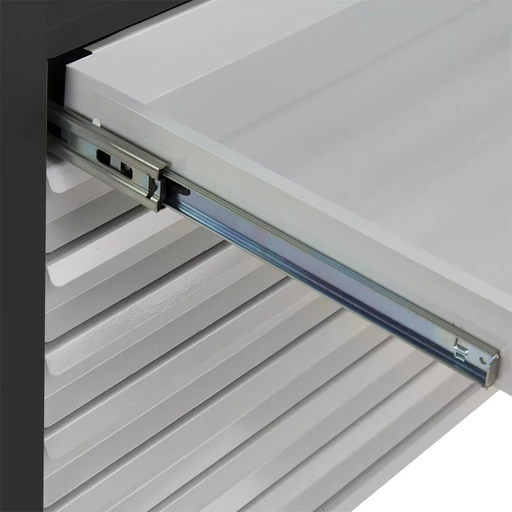 Schubladenschrank / Werkzeugschrank mammut, 10 Schubladen, RAL 7016 / 7035