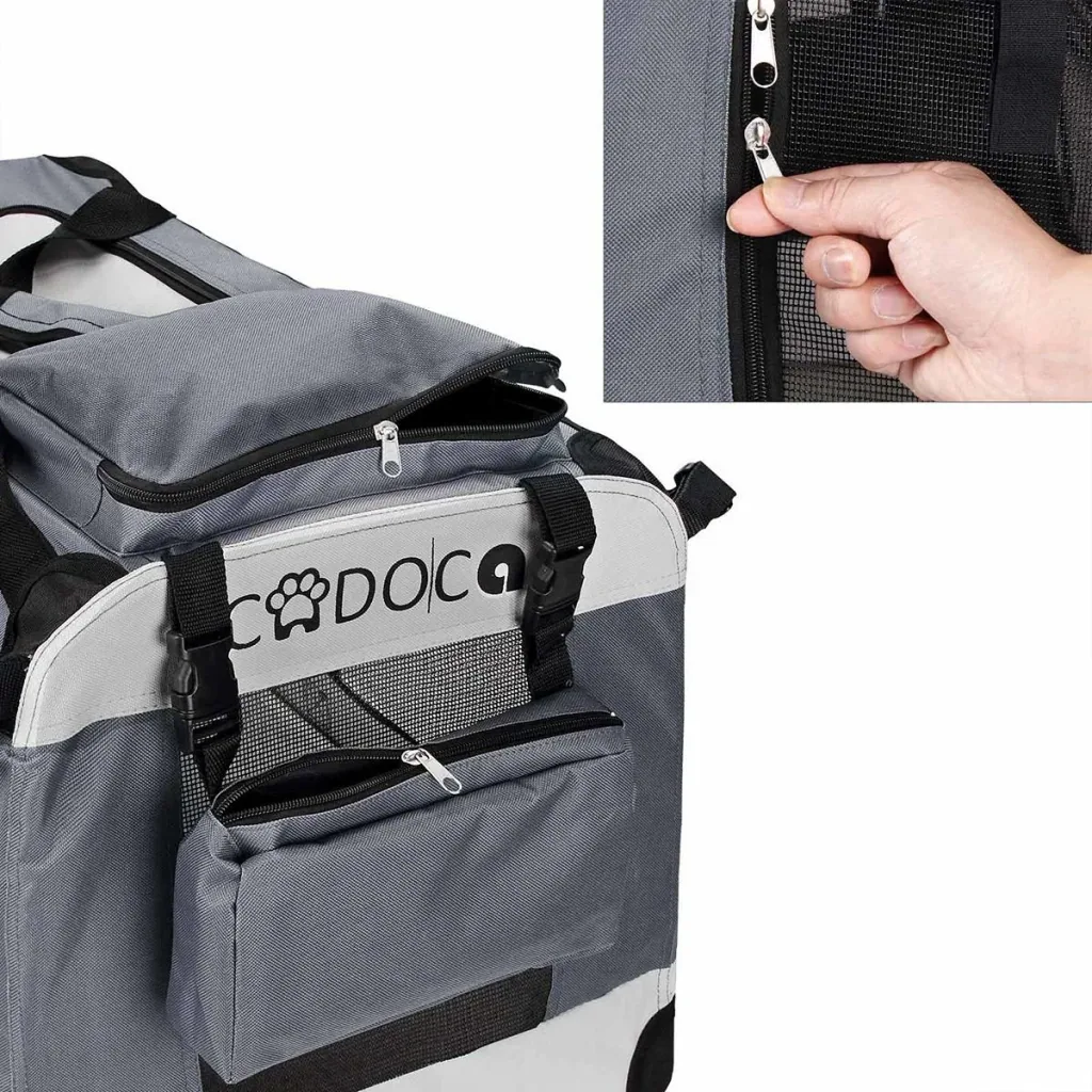 Hundetransportbox XL 82 x 59 x 59cm grau