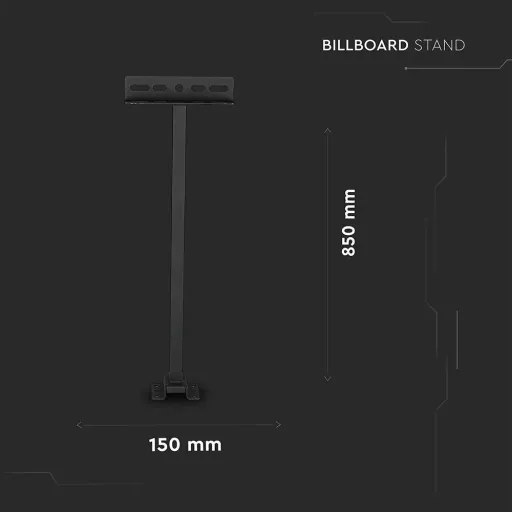 VT-794 Wandhalterung für Baulampen 10W, 20W und 30W - 85CM"15CM