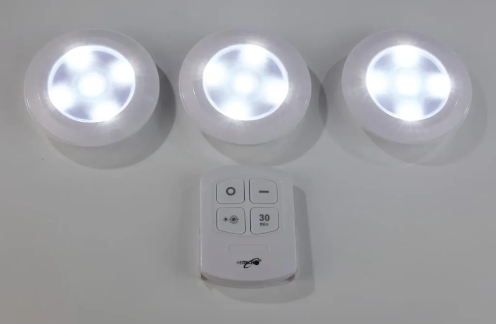 LED-Licht mit Fernbedienung 3er Set