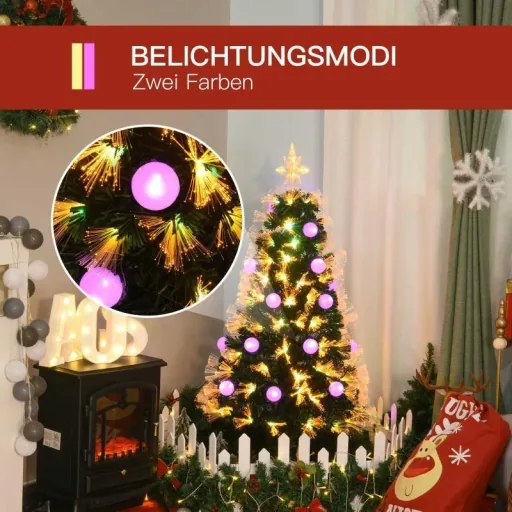 Künstlicher Weihnachtsbaum mit LED Beleuchtung grün