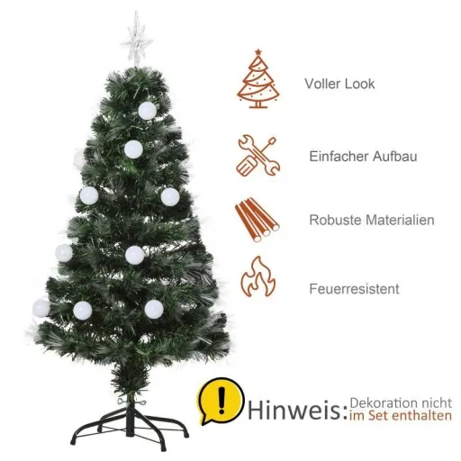 Künstlicher Weihnachtsbaum mit LED Beleuchtung grün