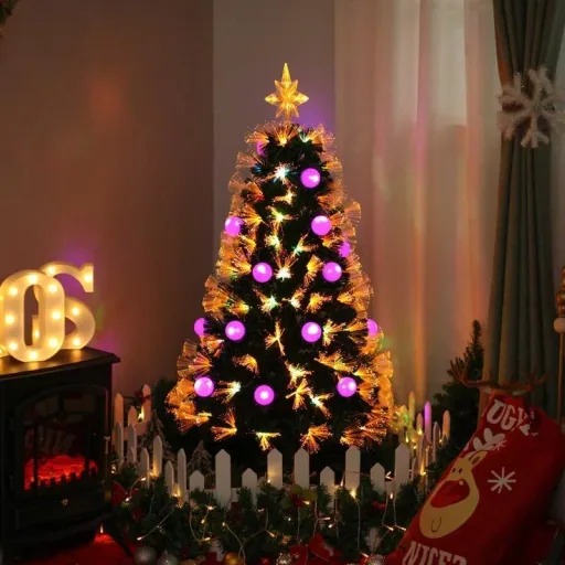 Künstlicher Weihnachtsbaum mit LED Beleuchtung grün