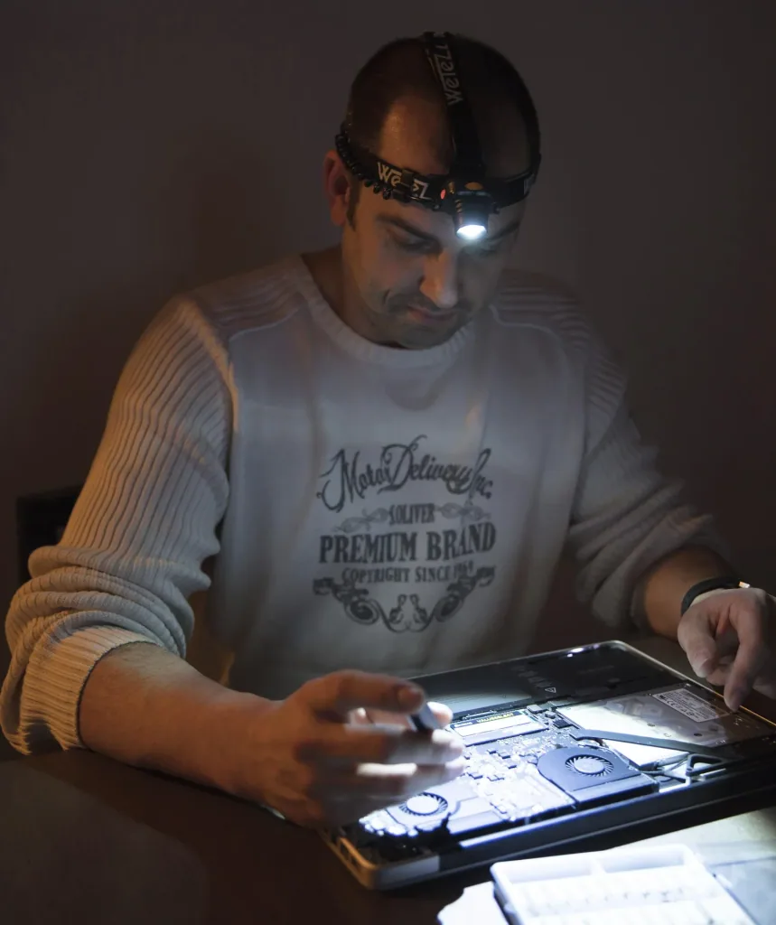 Stirnlampe 120 lm mit Bewegungsmelder