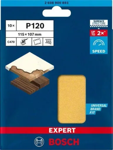 Schleifblatt C470, 115 x 107mm, K120 ,10x EXP