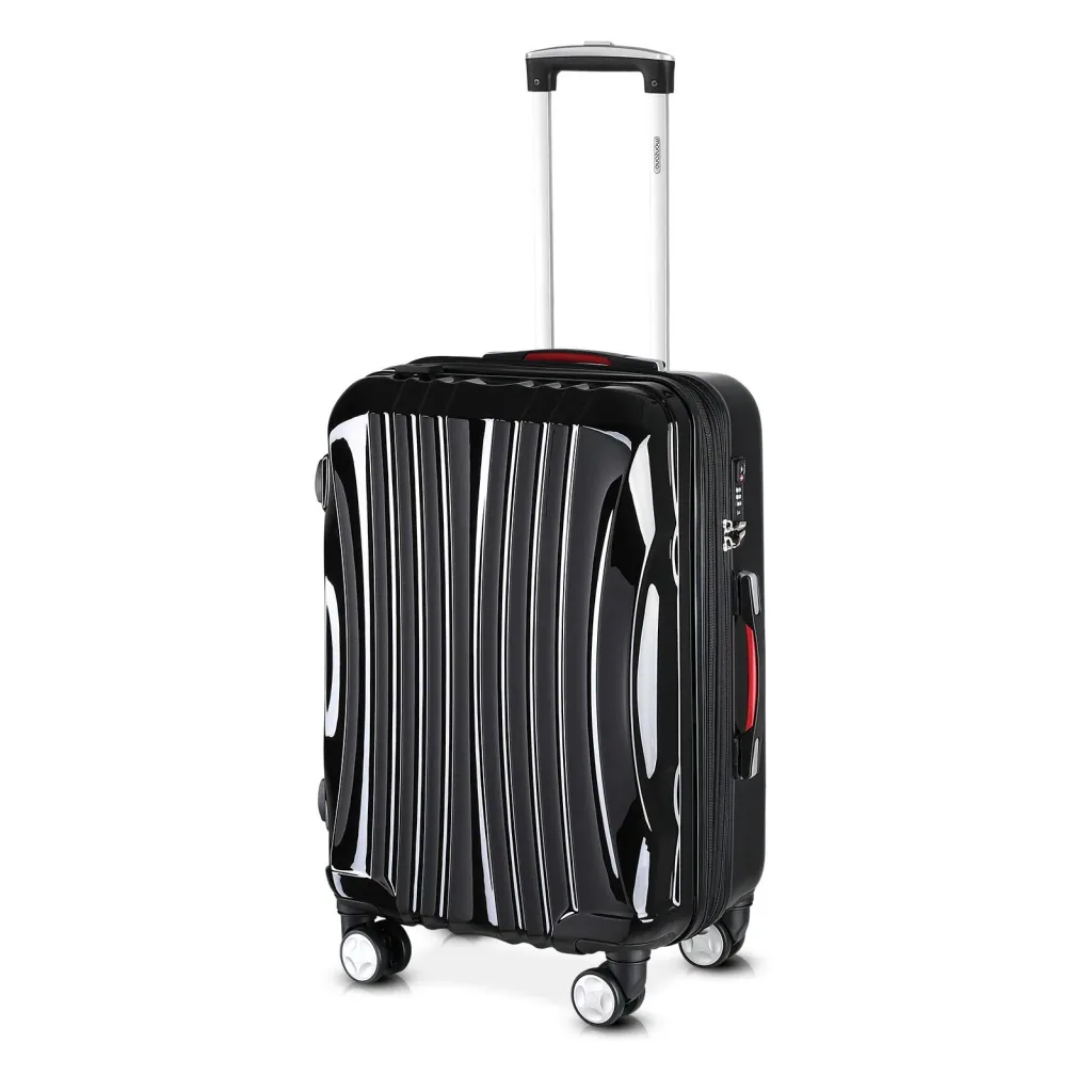 Hartschalenkoffer Ikarus Black L in ABS 90-102l 67,5x48x28cm