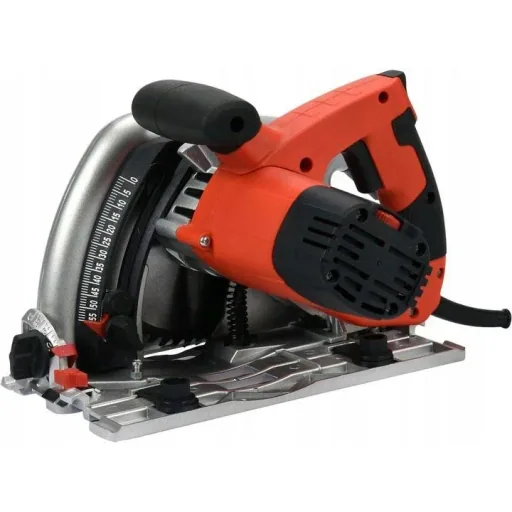 Kreissäge - 1300W - 165mm MIT zusätzlicher Führungsschiene und zusätzlichem Kreissägeblatt
