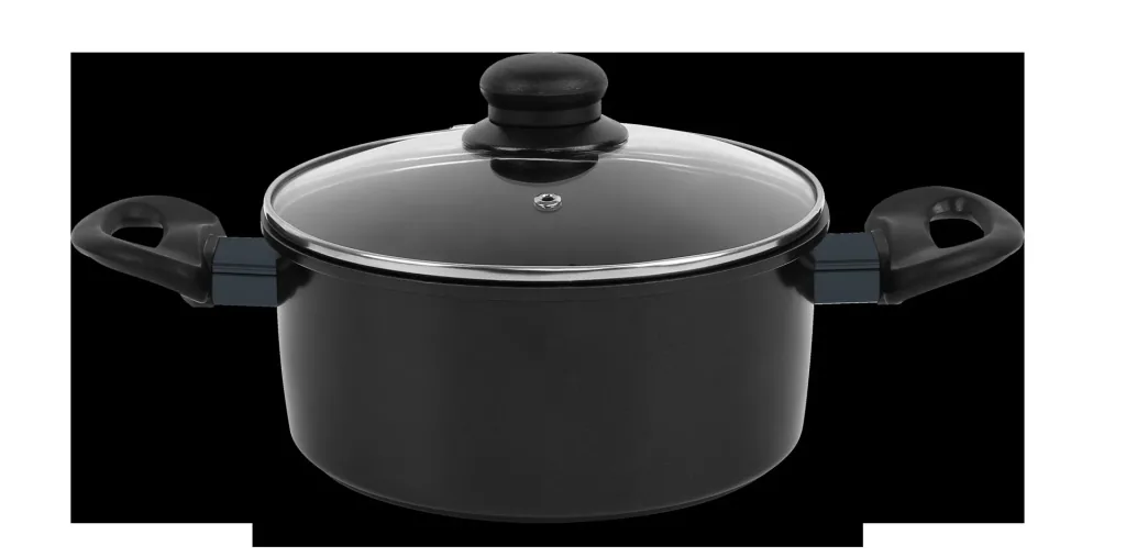 Carbon Koch-/ Bratset Schwarz, 7-teilig