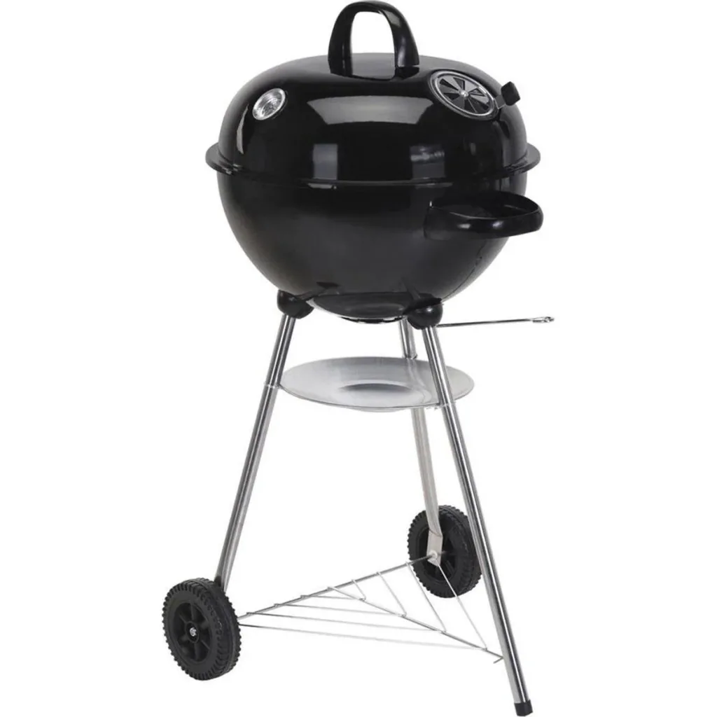 BBQ Collection Holzkohlegrill auf Rädern mit Thermometer - Ø47 cm inkl. Schutzhülle